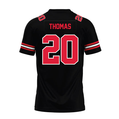 Lamar - NCAA Football : Blake Thomas - Black Premium Football Jersey-1