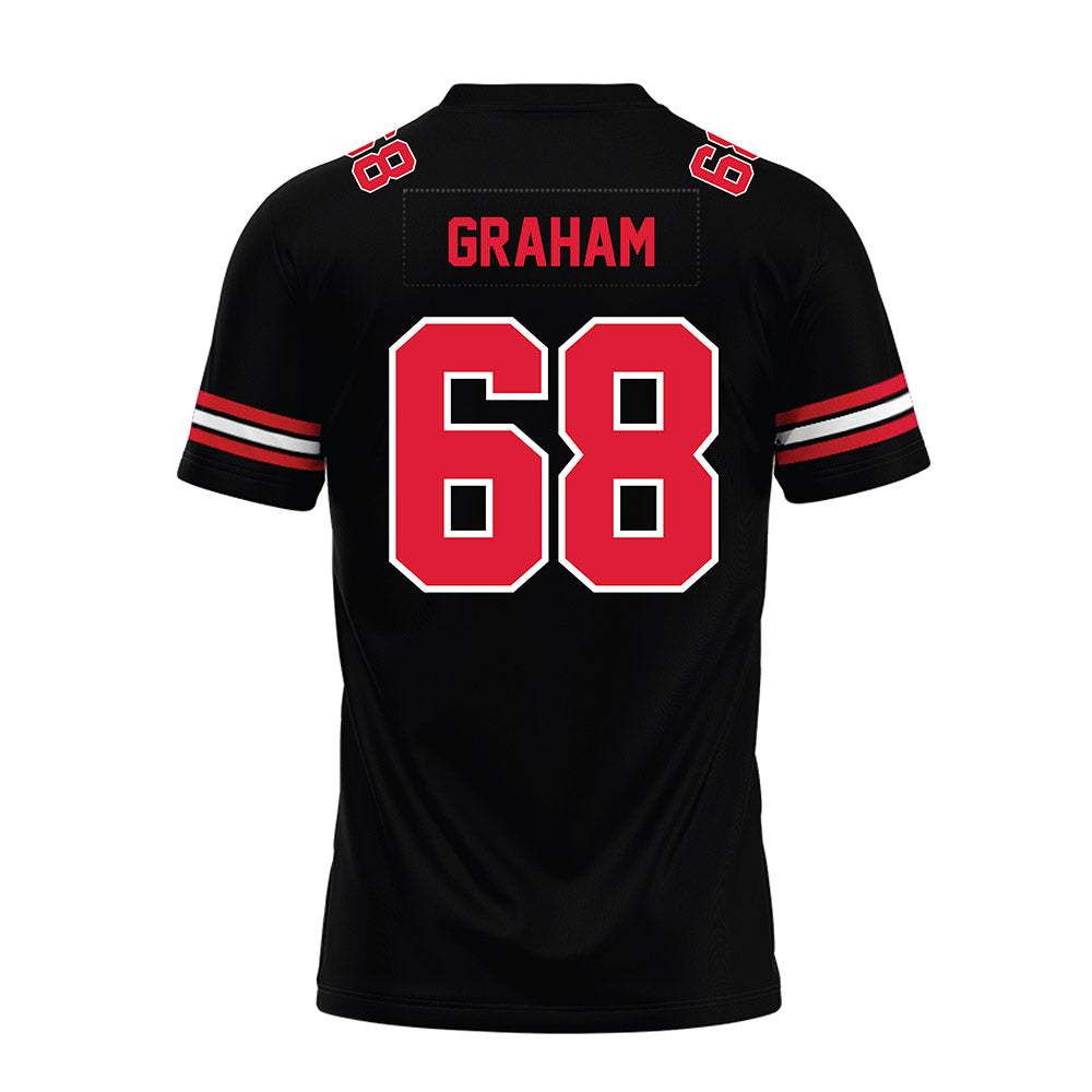 Lamar - NCAA Football : Zaylen Graham - Black Premium Football Jersey-1
