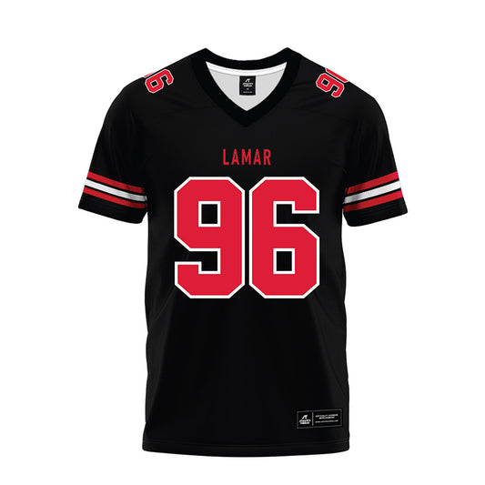 Lamar - NCAA Football : Fred Banks Jr - Black Premium Football Jersey-0