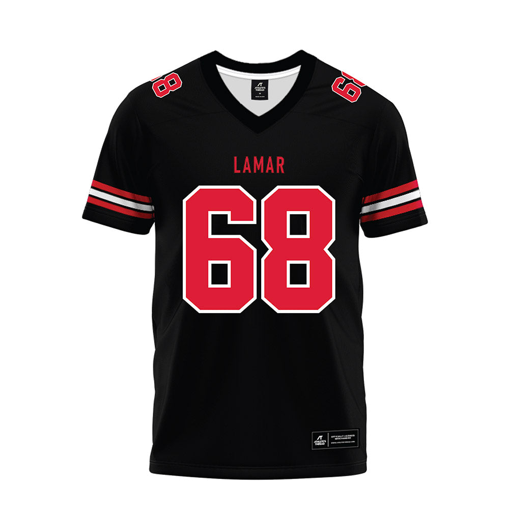 Lamar - NCAA Football : Zaylen Graham - Black Premium Football Jersey-0