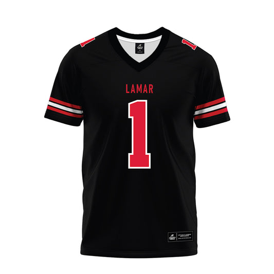 Lamar - NCAA Football : Davin Driskell - Black Premium Football Jersey-0