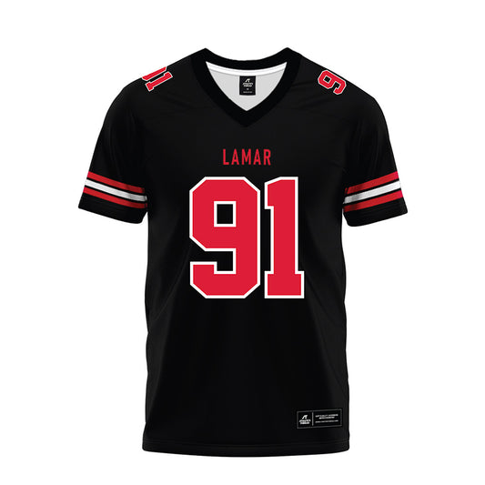 Lamar - NCAA Football : Kelvin Baptiste - Black Premium Football Jersey-0