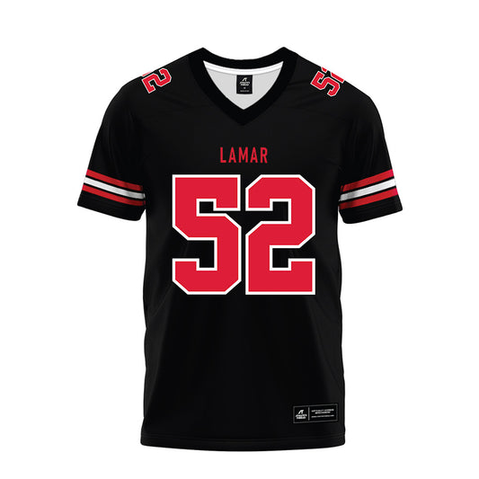 Lamar - NCAA Football : Nicolaus Chenevert - Black Premium Football Jersey-0