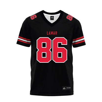 Lamar - NCAA Football : Chris Vickerson - Black Premium Football Jersey-0