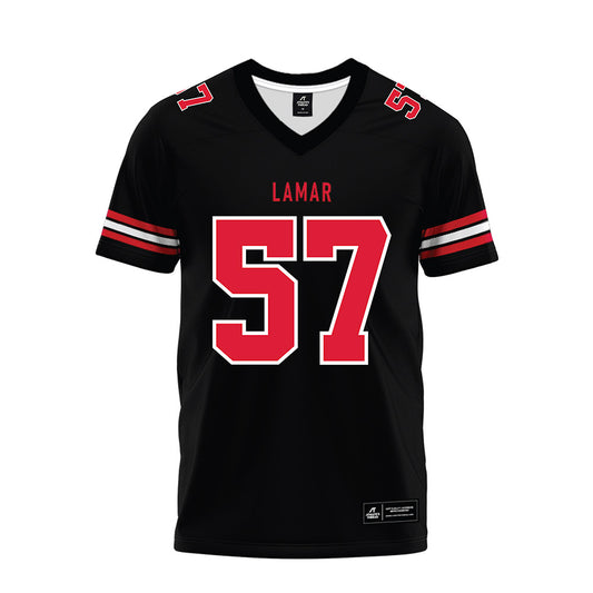 Lamar - NCAA Football : Courtlyn Houston - Black Premium Football Jersey-0