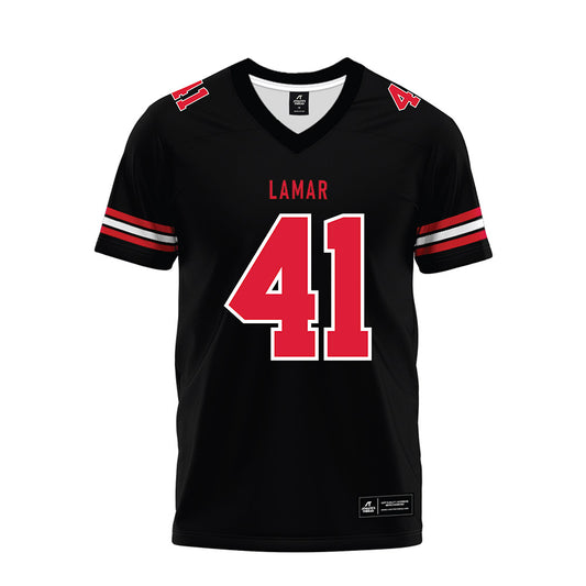 Lamar - NCAA Football : Taveian Landry - Black Premium Football Jersey-0