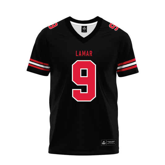 Lamar - NCAA Football : Mason Wuenschel - Black Premium Football Jersey-0