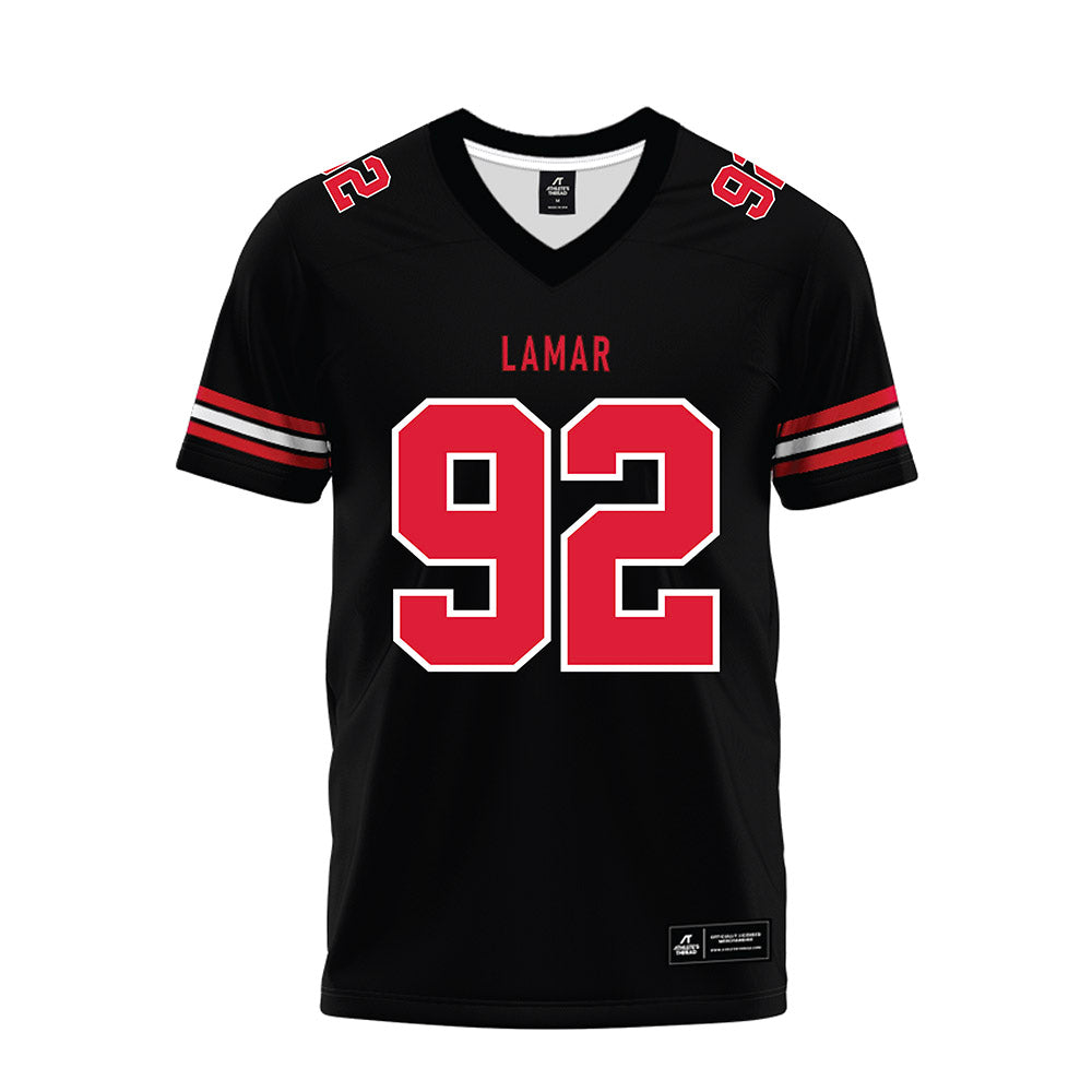 Lamar - NCAA Football : Broderick Sublet - Black Premium Football Jersey-0
