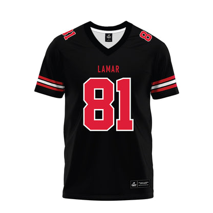 Lamar - NCAA Football : Bisi Bello - Black Premium Football Jersey-0