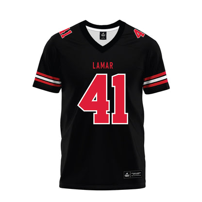 Lamar - NCAA Football : Nick Rossomando - Black Premium Football Jersey-0