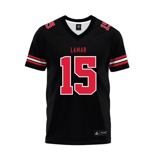 Lamar - NCAA Football : Mason Manning - Black Premium Football Jersey-0