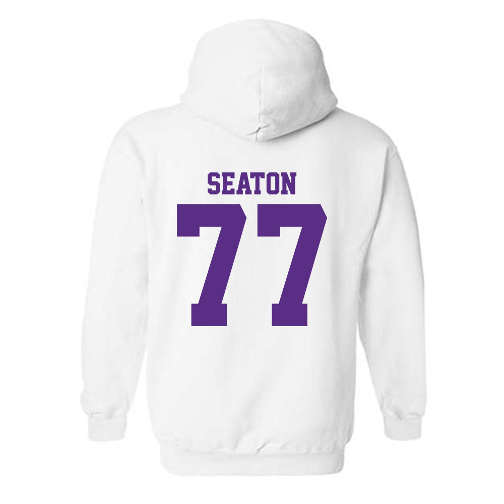 LSU - NCAA Football : Jordan Seaton - Classic Shersey Hooded Sweatshirt-1