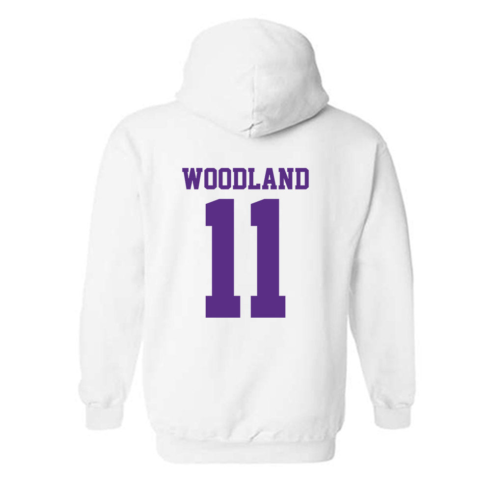 LSU - NCAA Football : PJ Woodland - Classic Shersey Hooded Sweatshirt-1