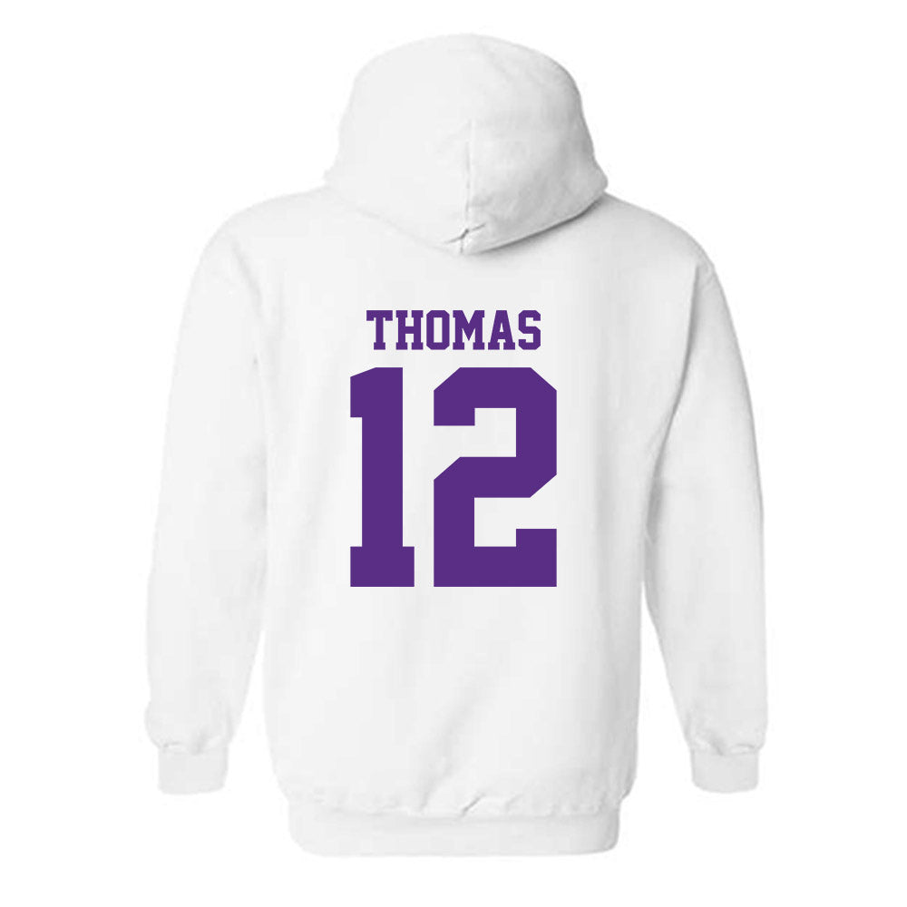 LSU - NCAA Football : Malachi Thomas - Classic Shersey Hooded Sweatshirt-1