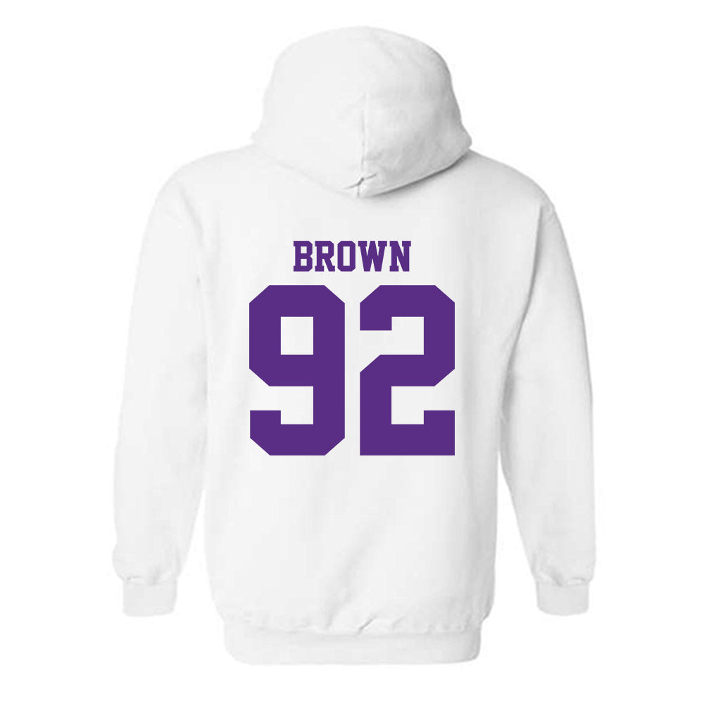 LSU - NCAA Football : Brandon Brown - Classic Shersey Hooded Sweatshirt-1