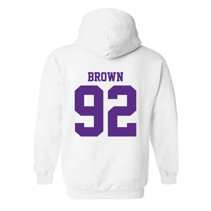 LSU - NCAA Football : Brandon Brown - Classic Shersey Hooded Sweatshirt-1