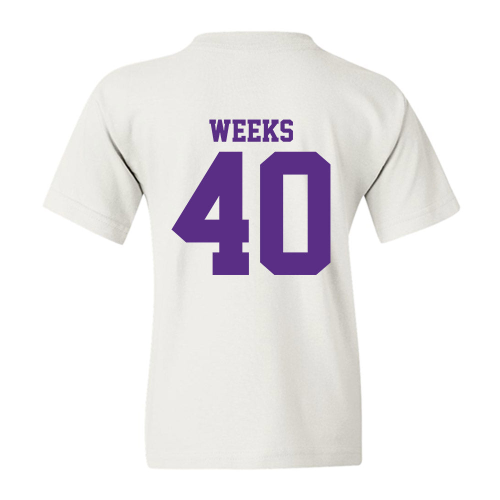 LSU - NCAA Football : Whit Weeks - Classic Shersey Youth T-Shirt-1