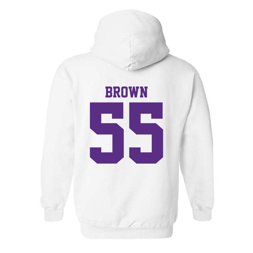 LSU - NCAA Football : Lamar Brown - Classic Shersey Hooded Sweatshirt-1