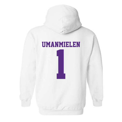 LSU - NCAA Football : Princewill Umanmielen - Classic Shersey Hooded Sweatshirt-1