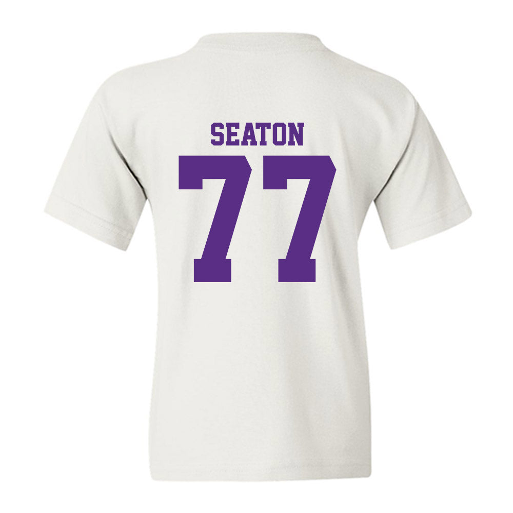 LSU - NCAA Football : Jordan Seaton - Classic Shersey Youth T-Shirt-1