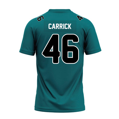 Coastal Carolina - NCAA Football : Gavin Carrick - Teal Premium Football Jersey-1