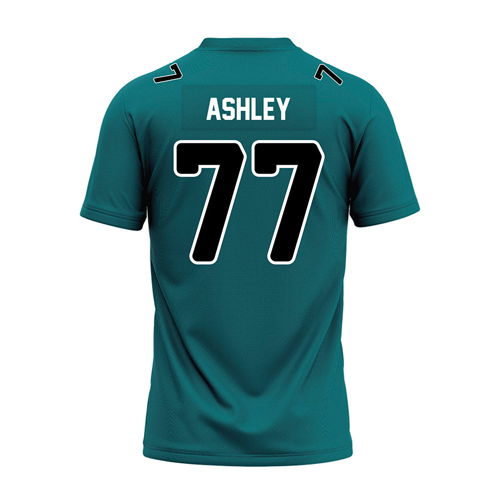 Coastal Carolina - NCAA Football : Johnathan Ashley - Teal Premium Football Jersey-1