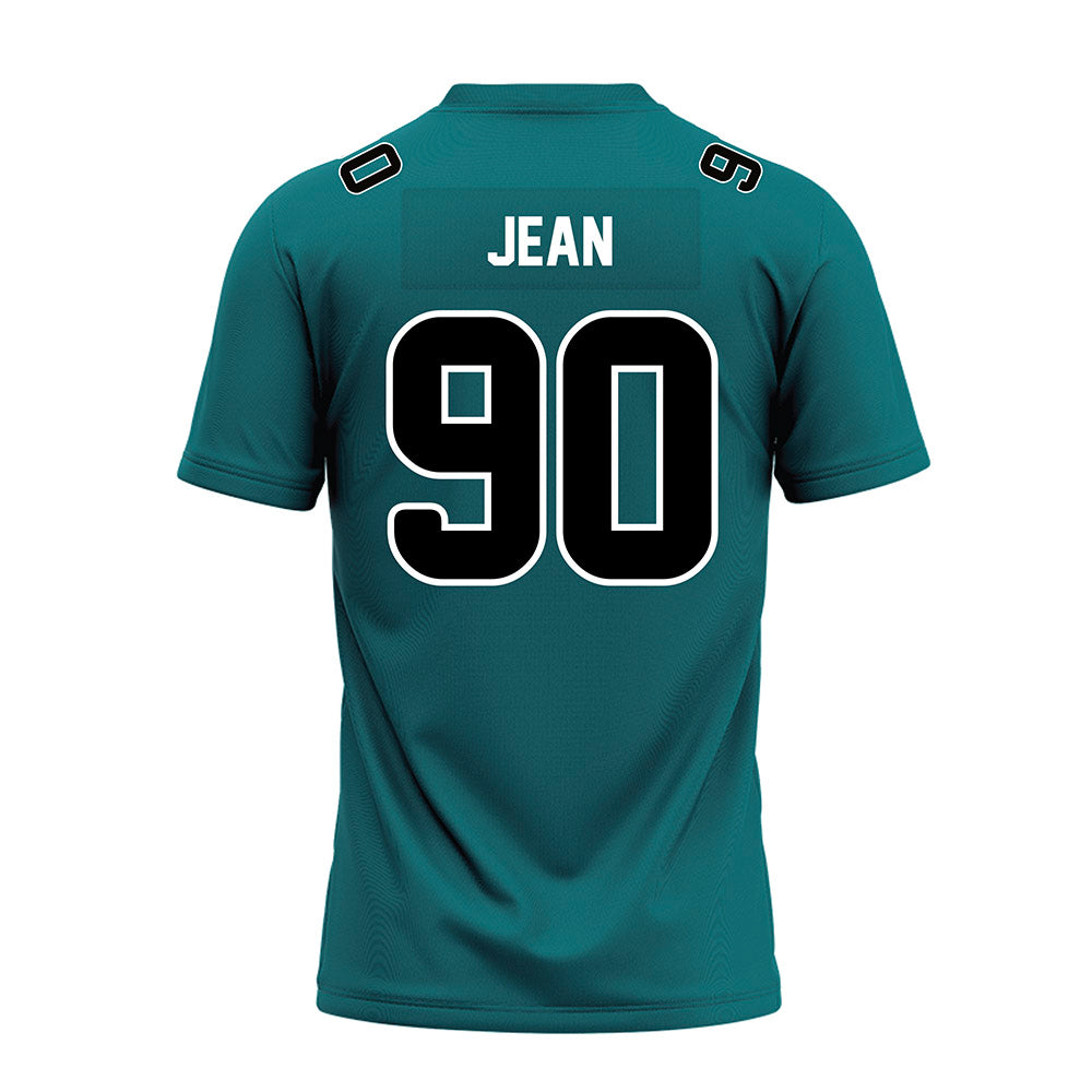 Coastal Carolina - NCAA Football : Reggie Jean - Teal Premium Football Jersey-1