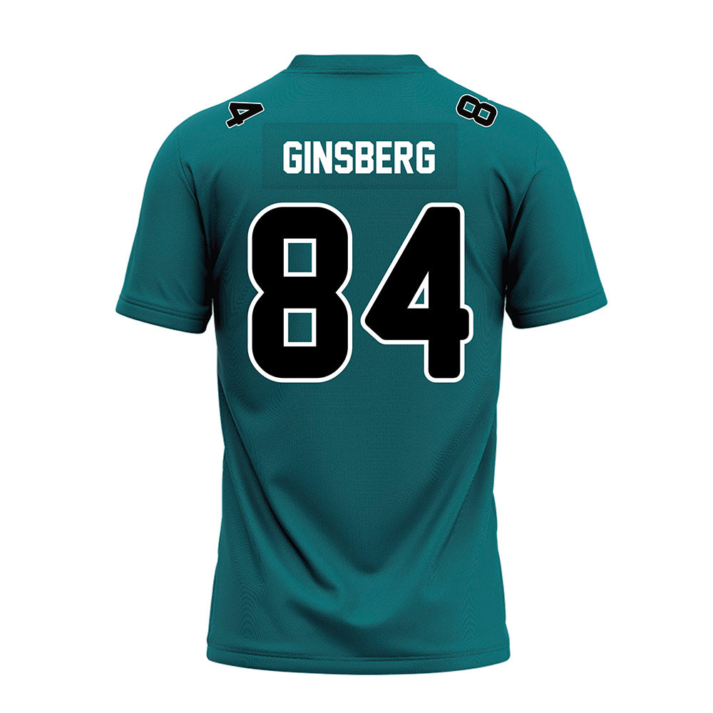 Coastal Carolina - NCAA Football : Andrew Ginsberg - Teal Premium Football Jersey-1
