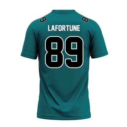 Coastal Carolina - NCAA Football : Tamarion Lafortune - Teal Premium Football Jersey-1