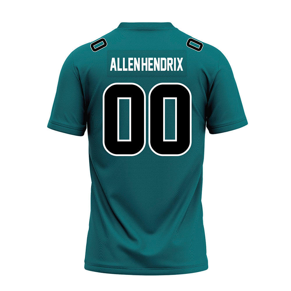 Coastal Carolina - NCAA Football : Jaden Allen-Hendrix - Teal Premium Football Jersey-1