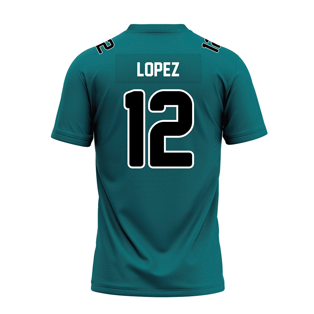 Coastal Carolina - NCAA Football : Osiris Lopez - Teal Premium Football Jersey-1