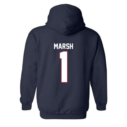 Liberty - NCAA Baseball : Tanner Marsh - Classic Shersey Hooded Sweatshirt-1
