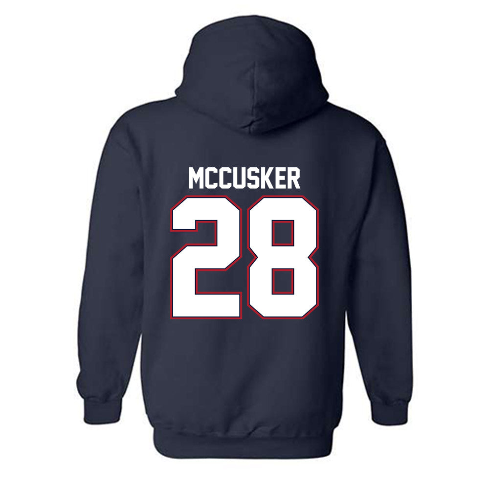 Liberty - NCAA Baseball : Joshua Mccusker - Classic Shersey Hooded Sweatshirt-1