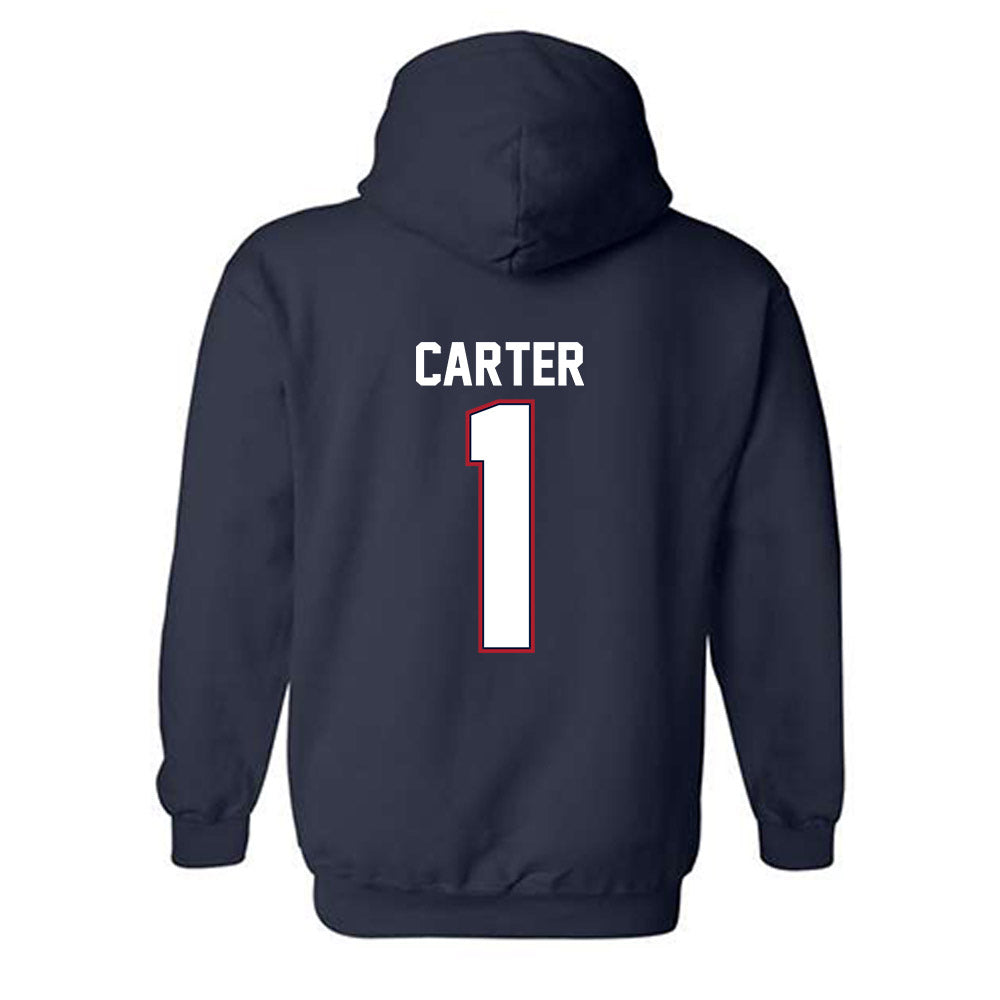 Liberty - NCAA Men's Basketball : Zander Carter - Classic Shersey Hooded Sweatshirt-1