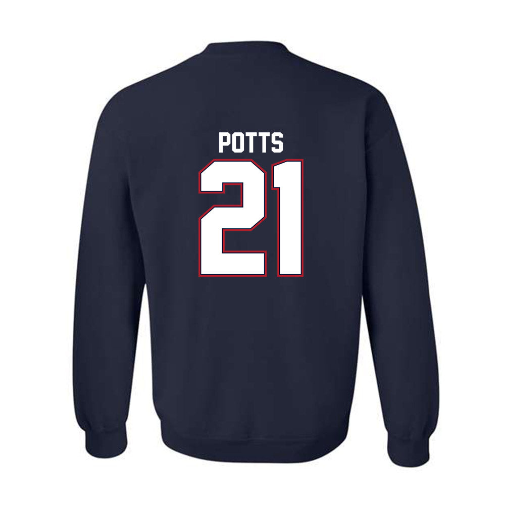 Liberty - NCAA Baseball : Jake Potts - Classic Shersey Crewneck Sweatshirt-1