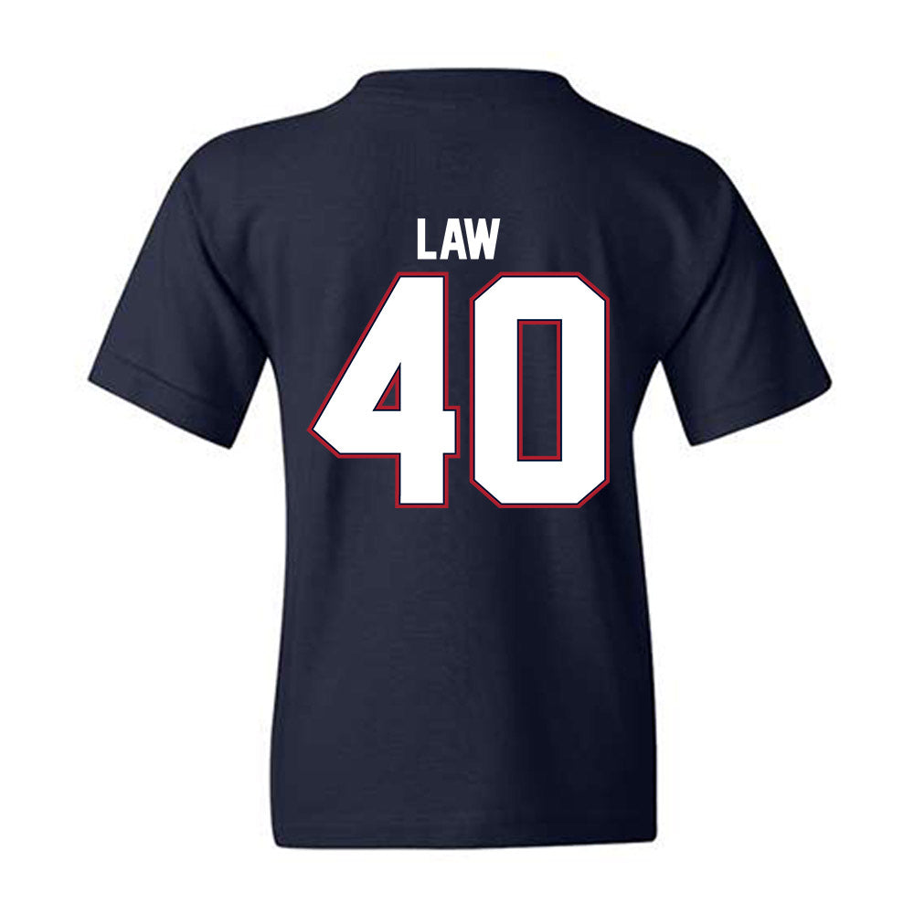 Liberty - NCAA Football : Christopher Law - Classic Shersey Youth T-Shirt-1