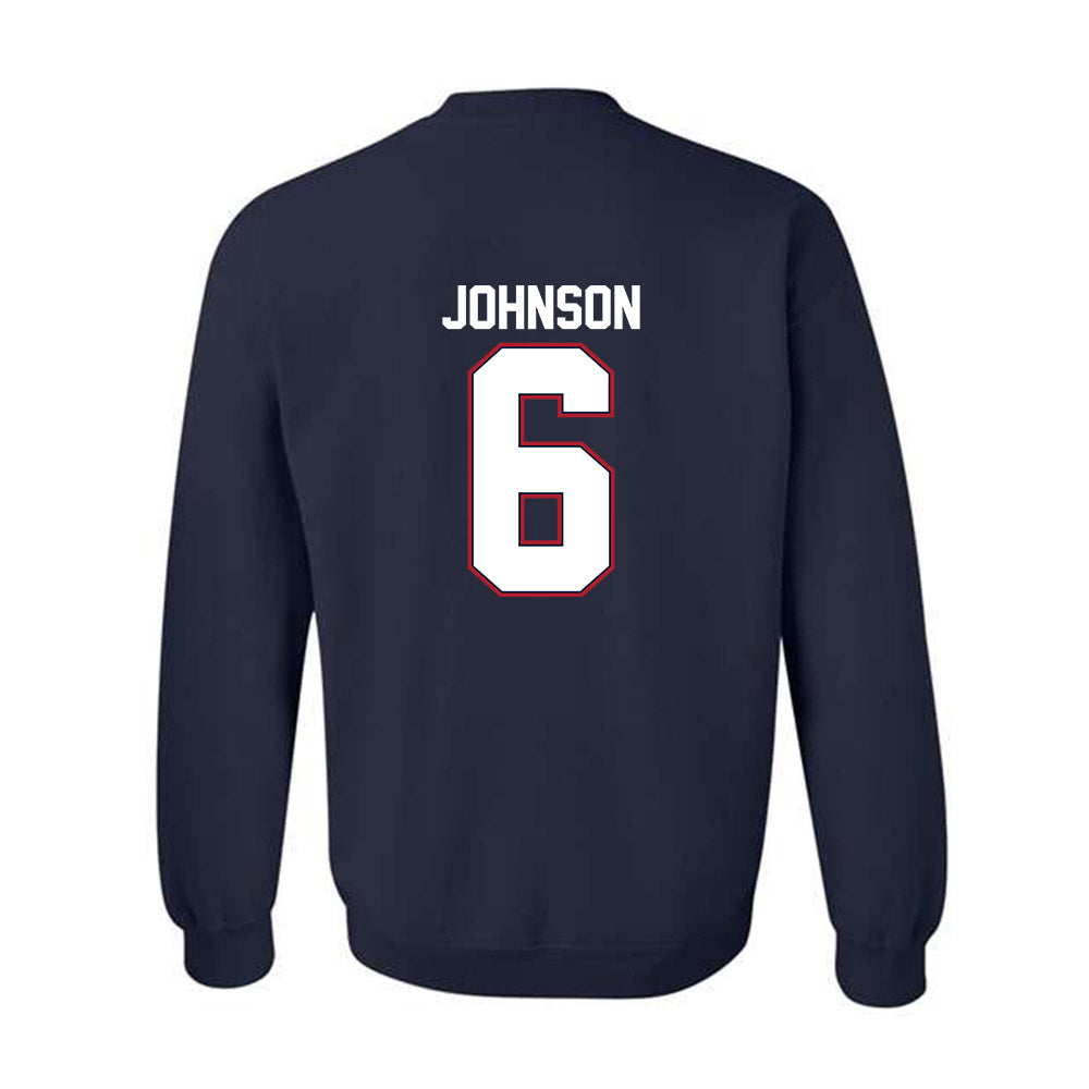 Liberty - NCAA Women's Lacrosse : Ashlee Johnson - Classic Shersey Crewneck Sweatshirt-1