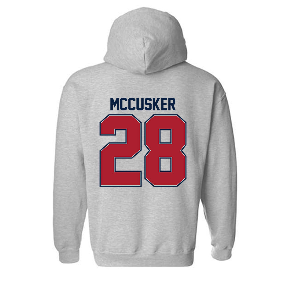 Liberty - NCAA Baseball : Joshua Mccusker - Classic Shersey Hooded Sweatshirt-1
