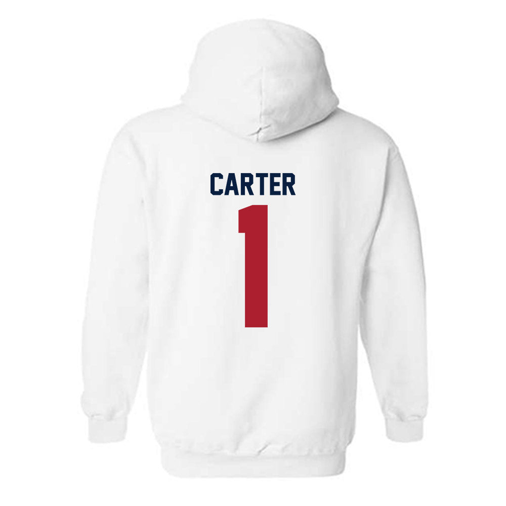 Liberty - NCAA Men's Basketball : Zander Carter - Classic Shersey Hooded Sweatshirt-1