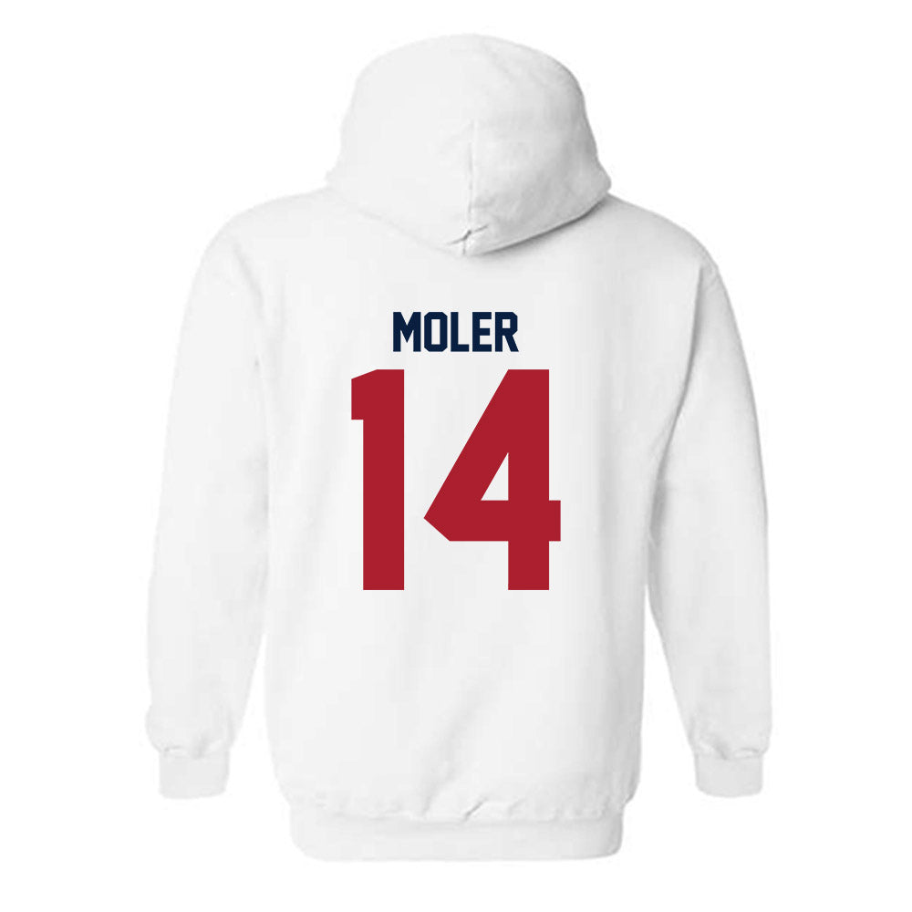 Liberty - NCAA Men's Soccer : Spencer Moler - Classic Shersey Hooded Sweatshirt-1