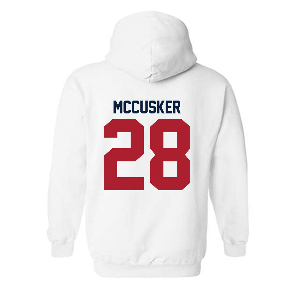 Liberty - NCAA Baseball : Joshua Mccusker - Classic Shersey Hooded Sweatshirt-1