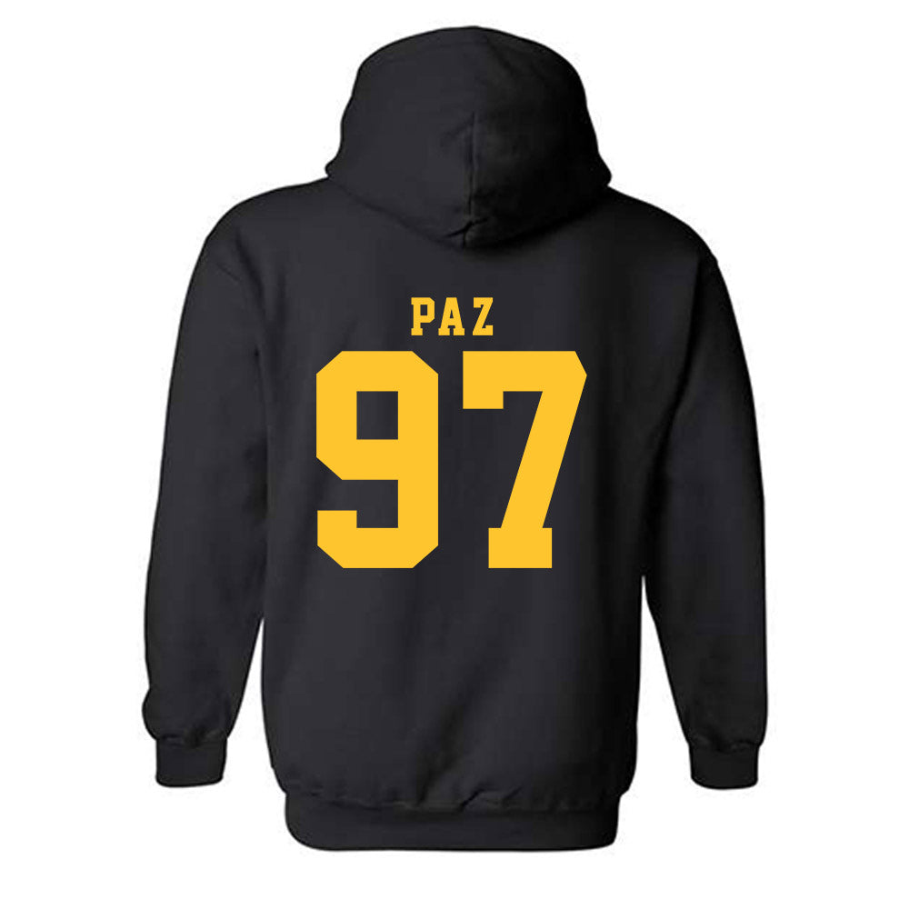 LSU - NCAA Baseball : Marcos Paz - Replica Shersey Hooded Sweatshirt-1