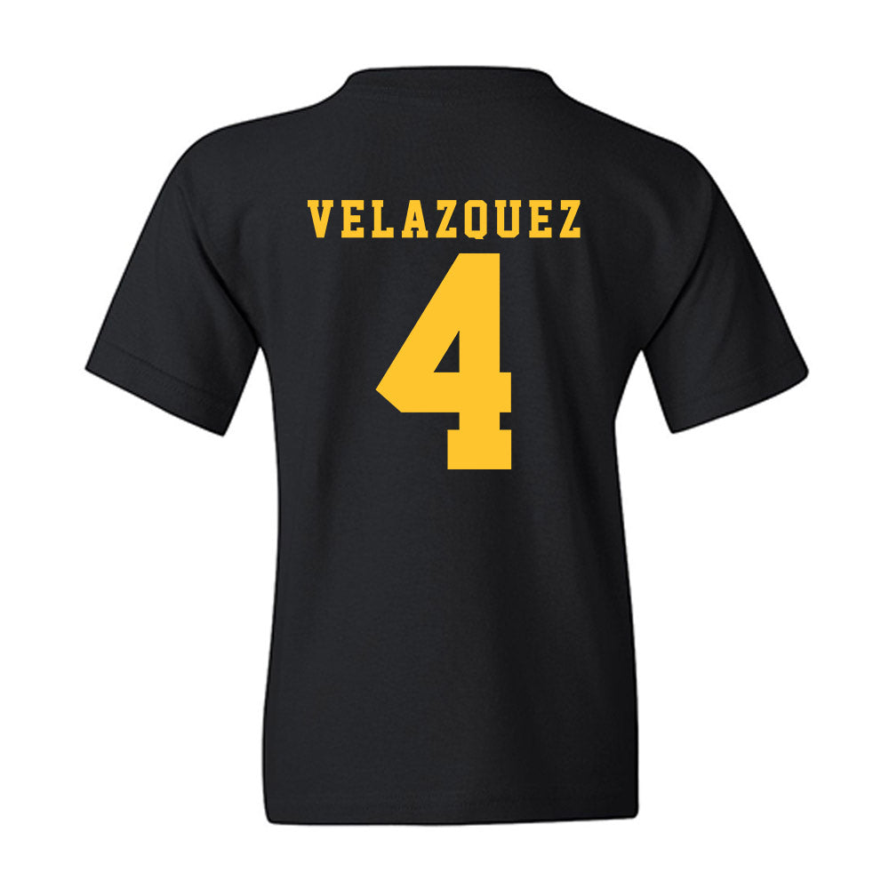 LSU - NCAA Baseball : Diego Velazquez - Replica Shersey Youth T-Shirt-1