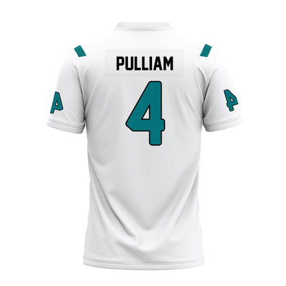 Coastal Carolina - NCAA Football : Marcellius Pulliam - White Premium Football Jersey-1