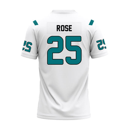 Coastal Carolina - NCAA Football : Brandon Rose - White Premium Football Jersey-1