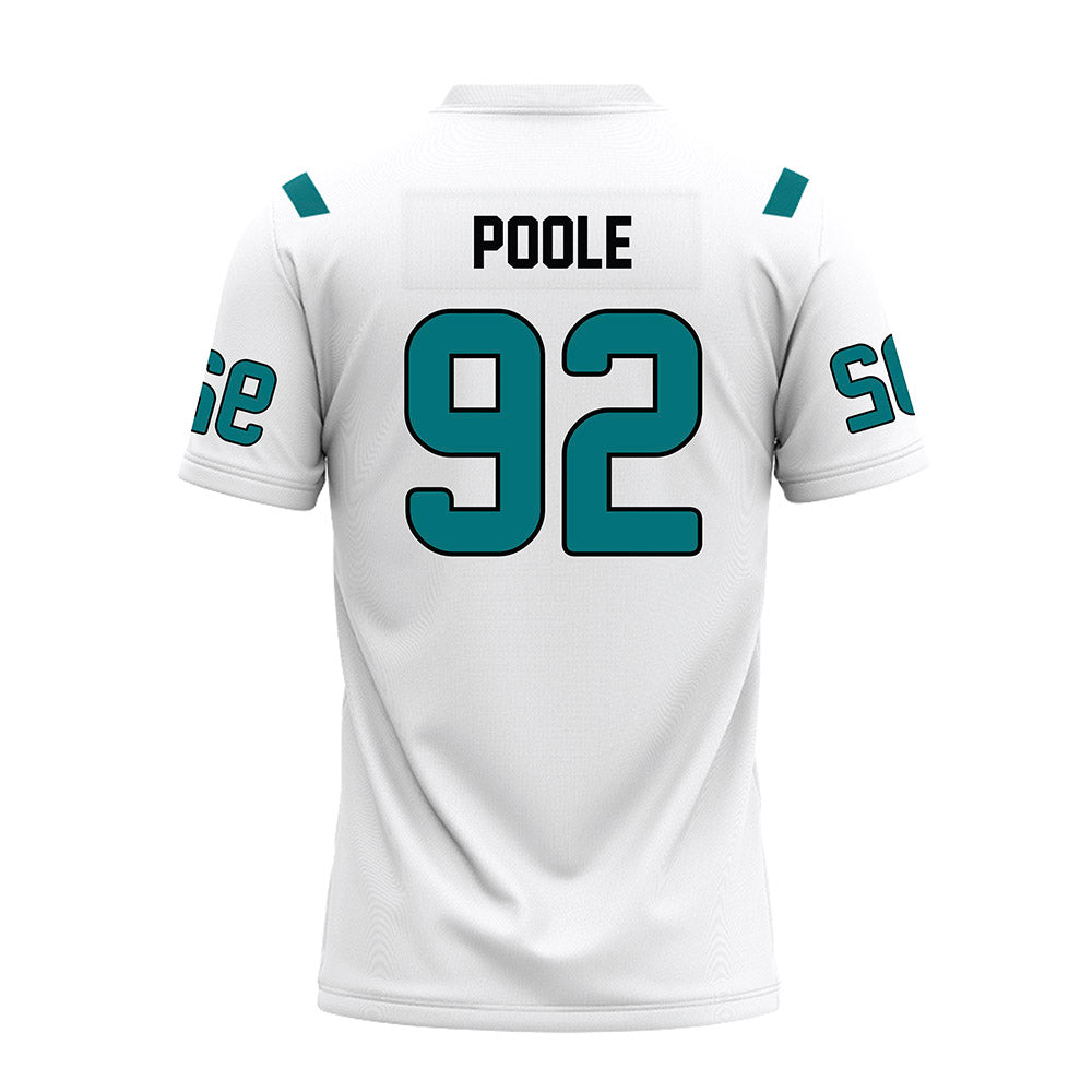 Coastal Carolina - NCAA Football : Ahmad Poole - White Premium Football Jersey-1