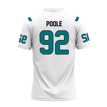 Coastal Carolina - NCAA Football : Ahmad Poole - White Premium Football Jersey-1