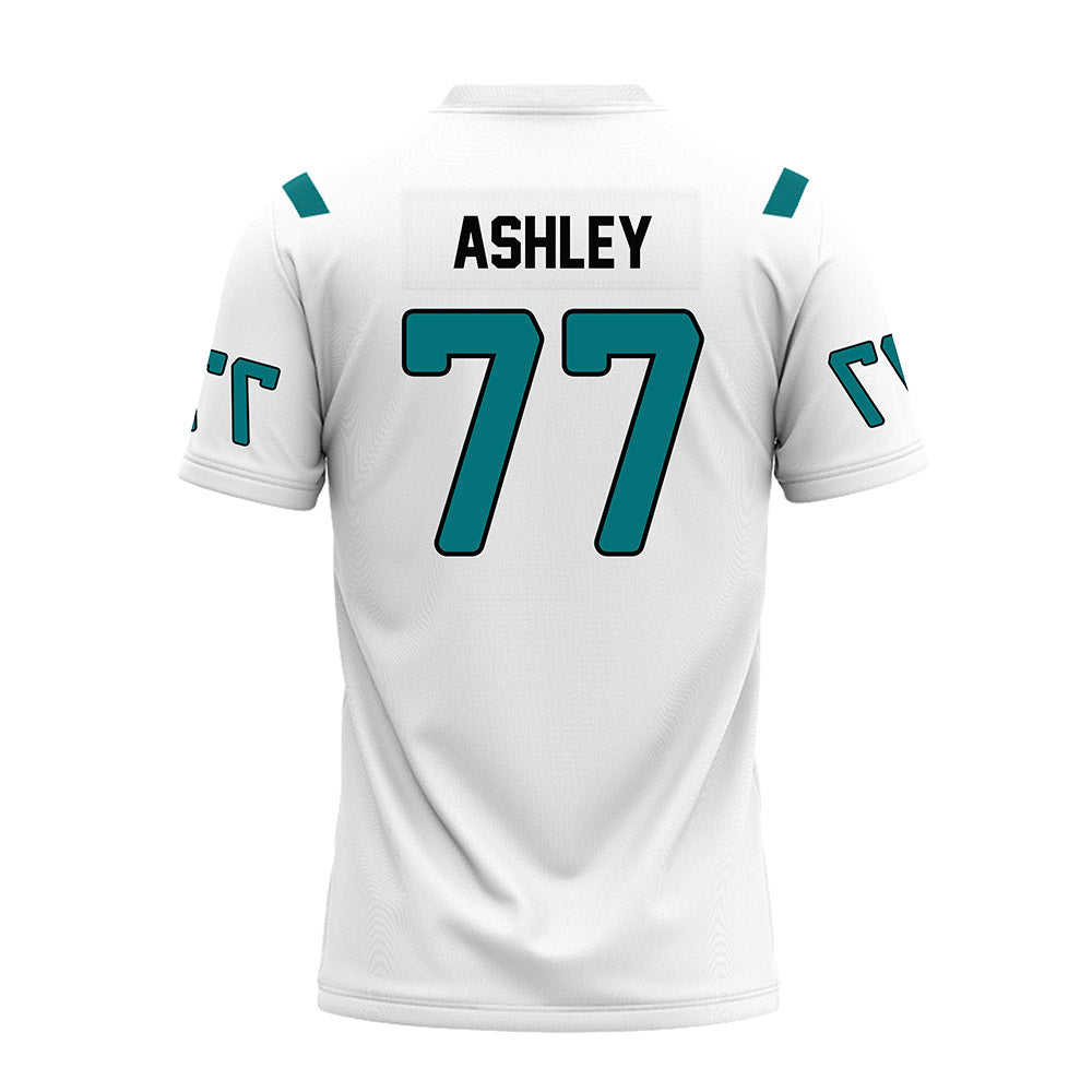 Coastal Carolina - NCAA Football : Johnathan Ashley - White Premium Football Jersey-1