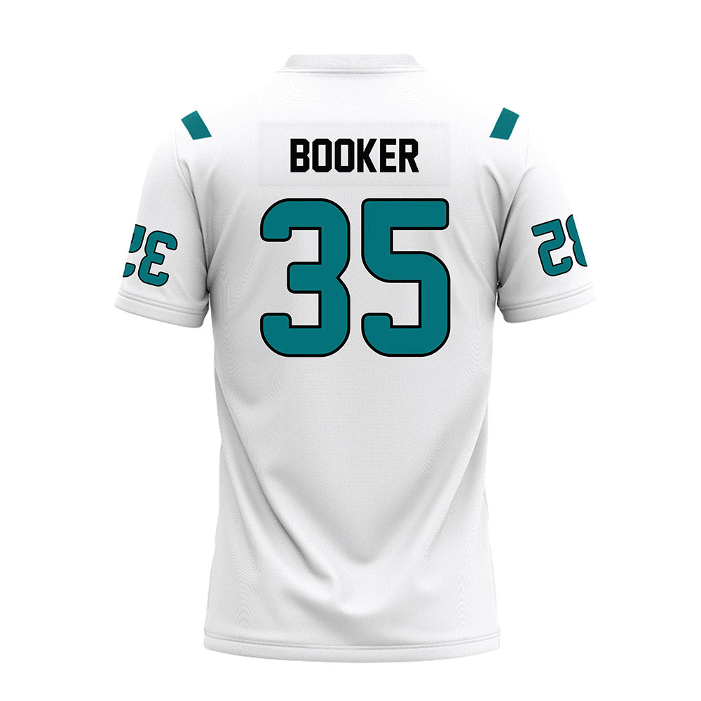 Coastal Carolina - NCAA Football : Xzavier Booker - White Premium Football Jersey-1