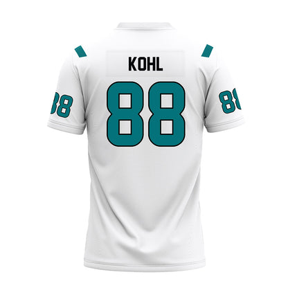 Coastal Carolina - NCAA Football : Jackson Kohl - White Premium Football Jersey-1